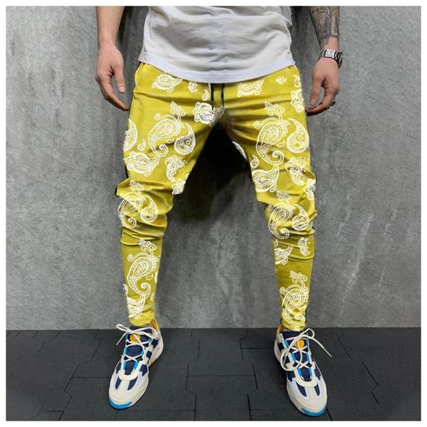 

printed men casual pants fashion hip hop sweatpants fitness streetwear harem trousers joggers for black men's