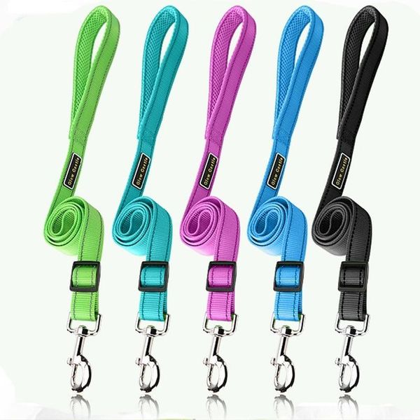

nylon reflective ribbon handle with mesh adjustment buckle dog leashes collars &