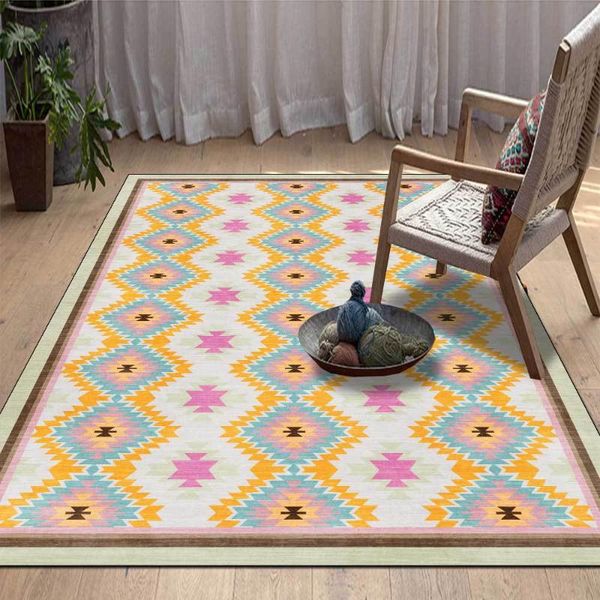 

carpets vintage bohemian soft for living room bedroom rectangle area rug persian style home big carpet non-slip family floor mat
