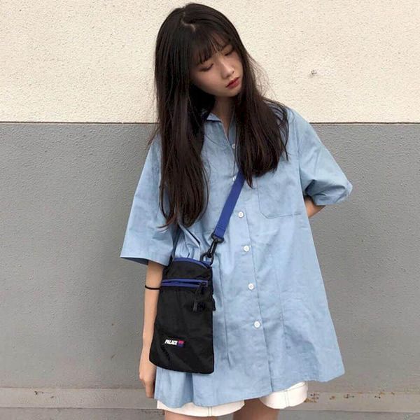 

women's blouses & shirts 2021 spring autumn vintage blouse hong kong style short sleeve harajuku fashion women clothing button up shirt, White