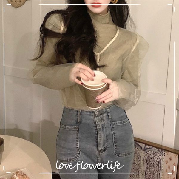 

elegant y2k shirts ladies casual long sleeve designers patchwork tees women spring korean basic shirt female 2 piece set 210521, White;black