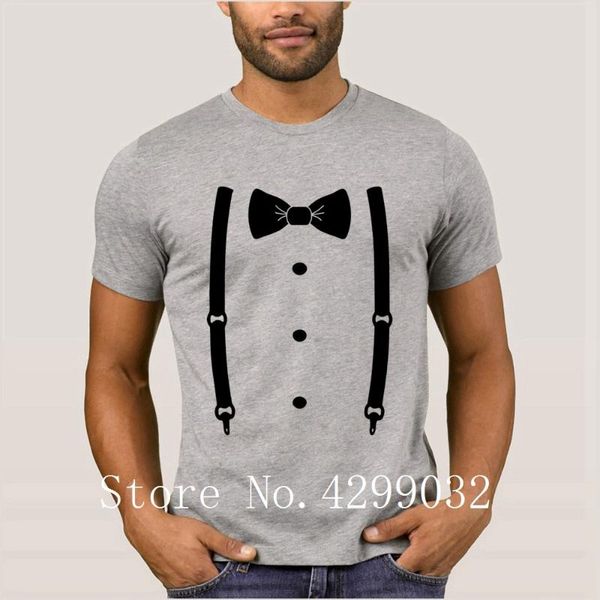 

men's t-shirts bow tie for the cool guy tshirt round neck leisure casual t-shirt camisas shirt plus size 3xl slogan tee top, White;black