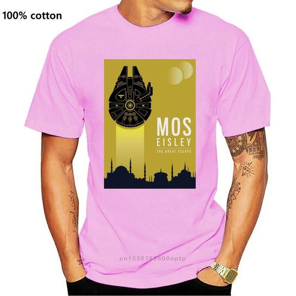 

men's t-shirts mos eisley falcon great escape tatooine t-shirt s-xxl streetwear funny tee shirt, White;black