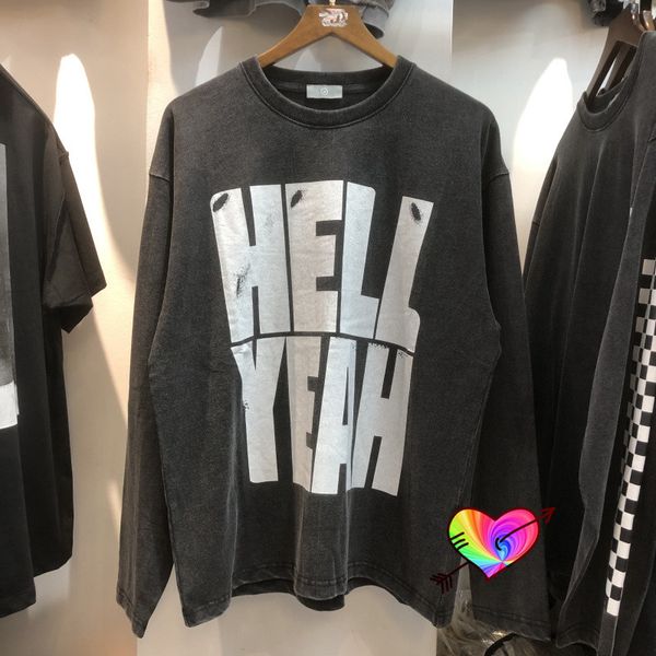 

2022 t shirt men women vintage long sleeve tee printed oversized, White;black