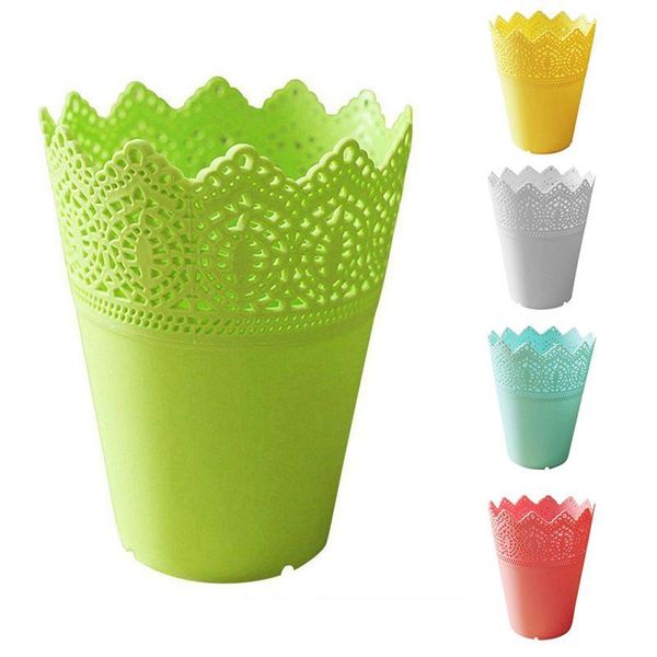 

plastic lace vase flowerpot factory pot home office decoration accessories vases