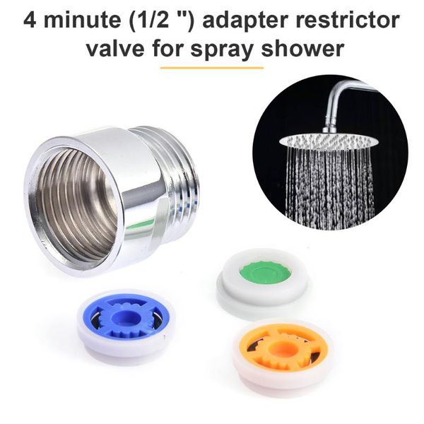 

shower flow reducer limiter set - up to 70% water saving 4 l/min bath accessory