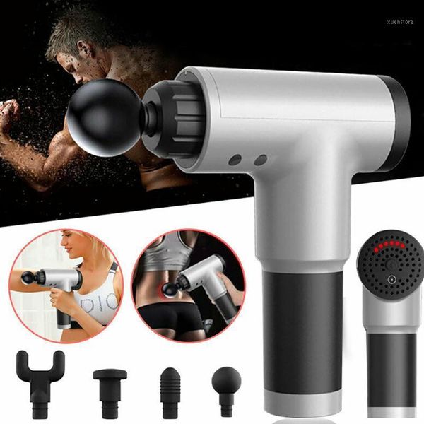 

full body massager 6-gear electric deep tissue pure percussion gun handheld fascia back muscle vibrating relaxing tool1