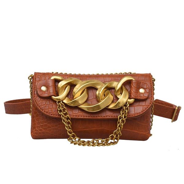 

waist bags fashion designer style packs for women chain crossbody pouch bag alligator pu leather