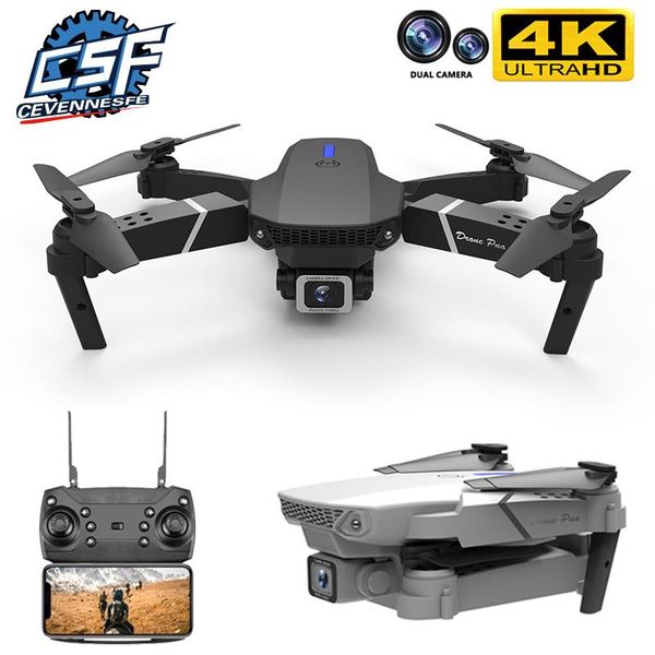 

drones cevennesfe 2021 drone 4k 1080p hd wide-angle dual camera wifi fpv positioning height keep foldable rc helicopter gift