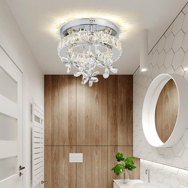 

ceiling lights modern simple plated crystal lustre e14 220v led plafonnier lamp for living room bedroom restaurant