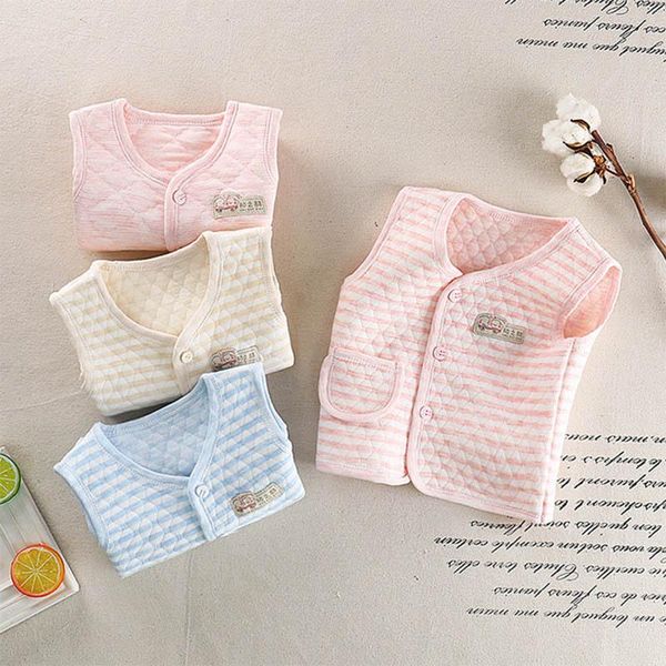 

waistcoat children autumn winter warm vest kids light weight round neck striped coat for girl boy solid color sleeveless clothes, Camo