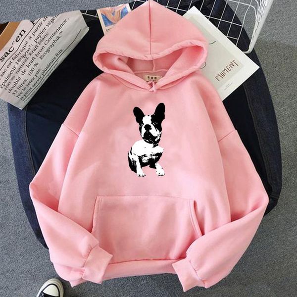 

oversized cute dog print sweatshirt kawaii hoodies for women clothes hoody female women's hoodie full sleeve & sweatshirts, Black