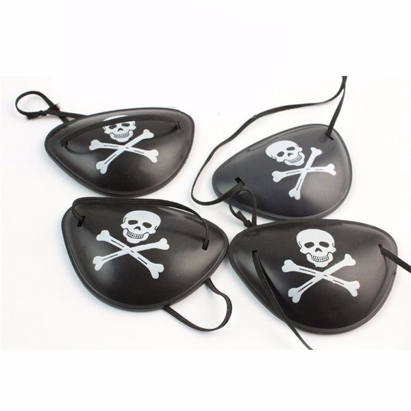 Máscaras de festa Crânio pirata tapa-olho Plástico monocular pirata tapa-olho COS e show de desempenho Decoração de férias 4 estilos Máscara de olho de vestido extravagante