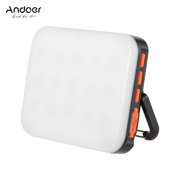 

andoer ly-01 rgb led fill light pography video multi-functional superbright 3200k-6500k built-in battery flash heads