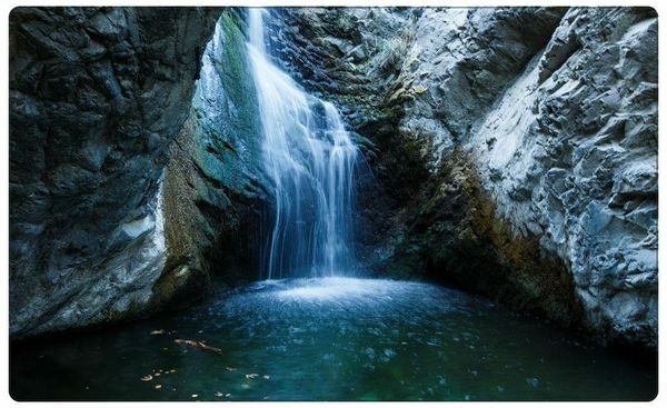 

wall stickers waterfall in a cave nature art silk poster print 24x36inch