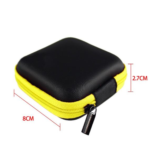 

storage bags fashion pocket pu multi-function cosmetic bag passport portable case for headphones mini zippered round hard