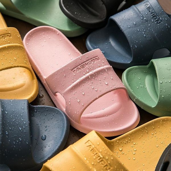 

household leaking slippers women summer indoor hollow soft sole bathing non-slip bathroom platform, Black