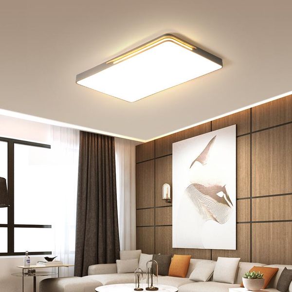 

modern led ceiling lights for living room bedroom study lamp rectangle/square white/green/grey color