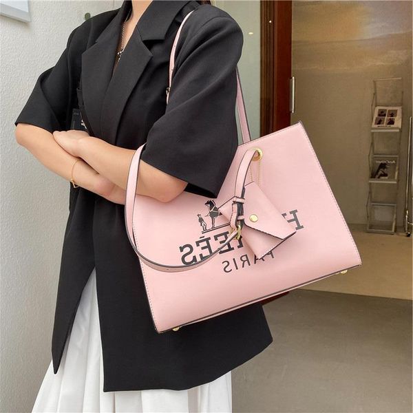 

shoulder new 2021 and personalized portable tote high bag, quality, fashionable simple large versatile, handbag, capacity, crhco