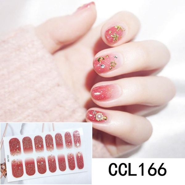 

spring and summer white small fresh nail stickers 4 packs 56 waterproof durable & decals, Black