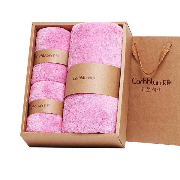 

towel soft towels set 75cm*150+34*80*2 el face bath washcloths absorbent hand gift bo