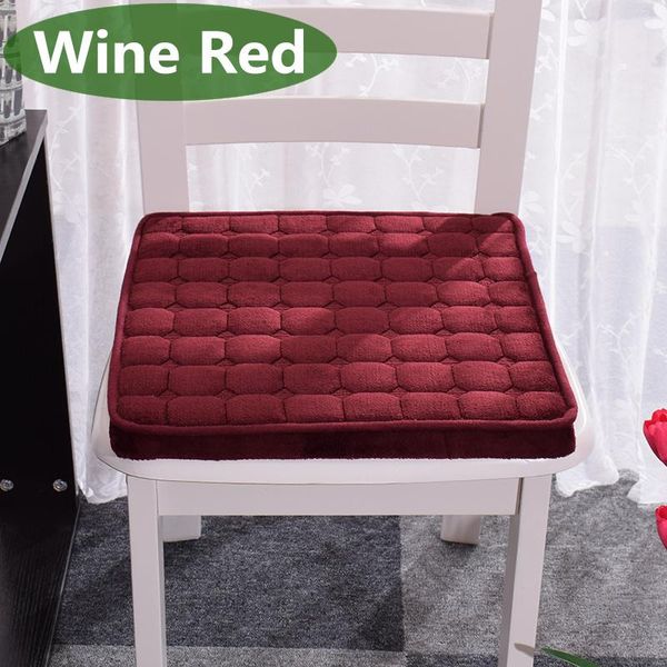 

cushion/decorative pillow winter home office decor flannel seat cushion solid color comfortable bar chair sofa buttocks cushions 50x50cm