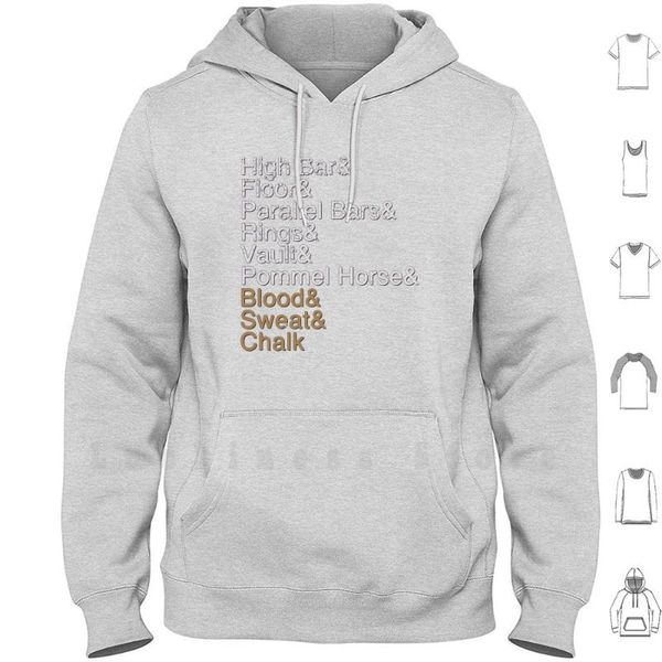 

men's gymnastics events hoodies long sleeve men high bar floor rings parallel bars pommel horse flip & sweatshirts, Black