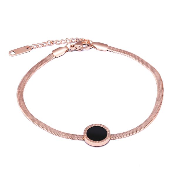 

trendy jewelry fashion rose plated gold bracelet, Golden;silver
