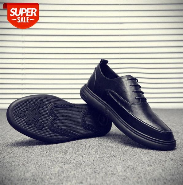 

leather shoes men's korean version british business casual black formal dress knot wedding #xi8a