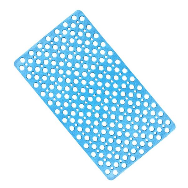 

carpets rectangle anti-slip bathroom floor mat circle holes foot pad shower accessories (white)