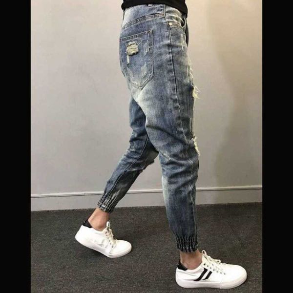 

mens jeans man shopping ckj men jean shorts black slim pants pp, Blue