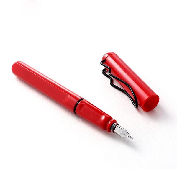

fountain pen solid red coffee blue ef=0.38 f=0.5 pens