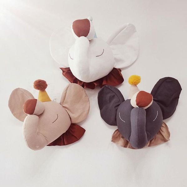 

nordic style elephant animal head wall decoration cartoon 3d creativity children's room bedroom ornaments home decor pendant decorative