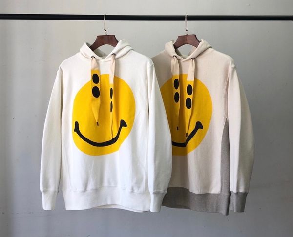 

kapital hirata new hoodie pullover loose print long sleeve smiley face sweater, Black