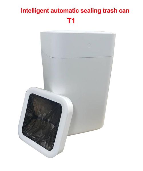 

smart home control t1 trash can original replacement garbage bag large capacity rubbish 6pcs auto packing and changing bags