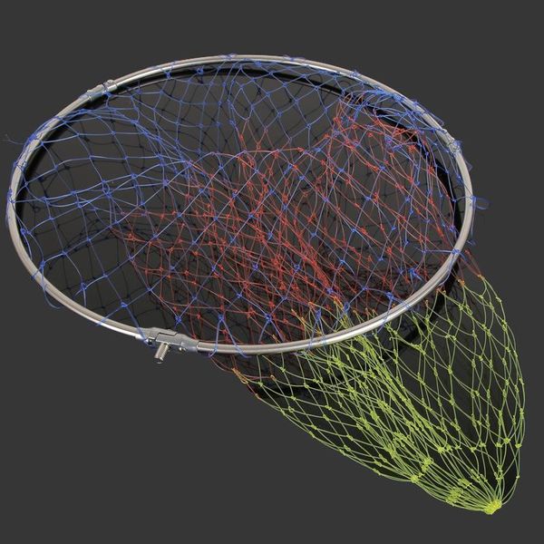 

fishing accessories fish net bag gear folding head stainless steel