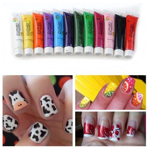 

1 set nail art pigment color coloring painting manicure accessories tool for women1