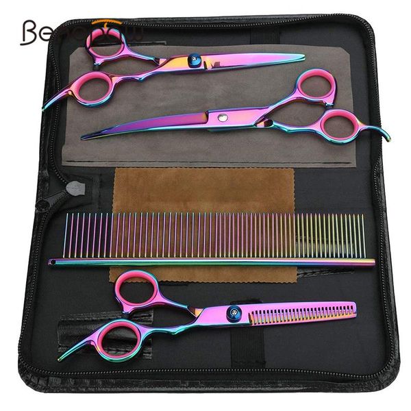 

dog grooming benepaw professional scissors kit manual pet hair clipper cutter thinning shear curved comb