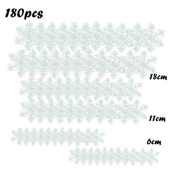 

christmas decorations home decorating window arrangement simulation snowflake 180pcs non-adhesive decorative heat control anti uv tint for