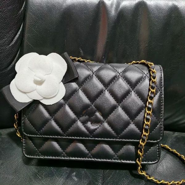 

c home leather woman bag luxury 2021 new retro ringed chain small fragrance wind single shoulder cross body backpack tide