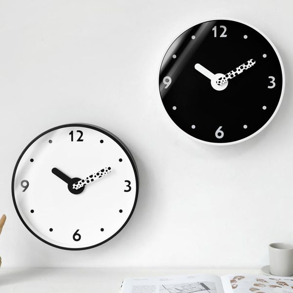 Relógios de parede Calma Sweep Relógio Eletrônico Quartzo Cute Metal Minimalista Sala de Living Orologio da Pareta Acessórios Home DL60WC