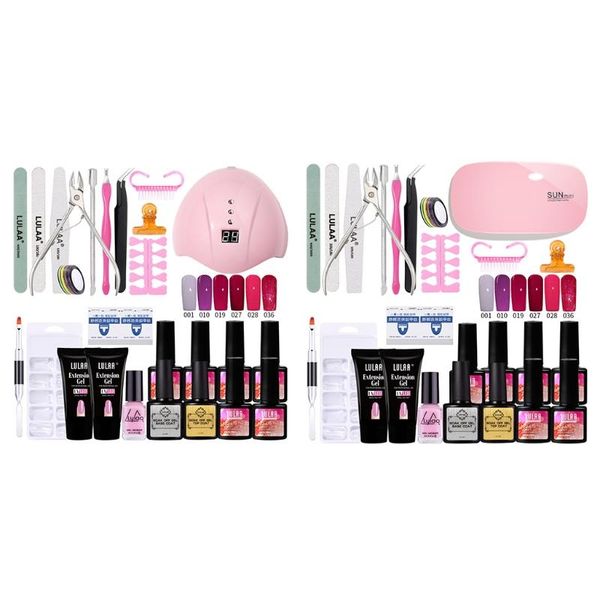 

nail art kits set 36w uv led lamp for manicure gel polish kit varnish sets tools