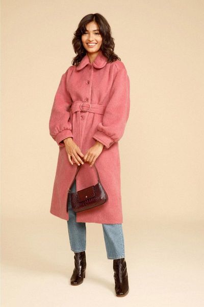 

women's wool & blends women coat 2021 autumn and winter long button woolen, Black