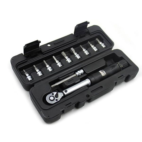 

professional hand tool sets 11pcs 1/4 inch drive 2-14nm adjustable torque wrench repair spanner key tools bicycle bike kit