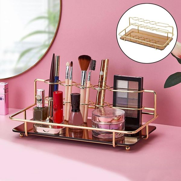 

1pc nordic deskbathroom cosmetic storage rack electric toothbrush toothpaste holder home supplies boxes & bins