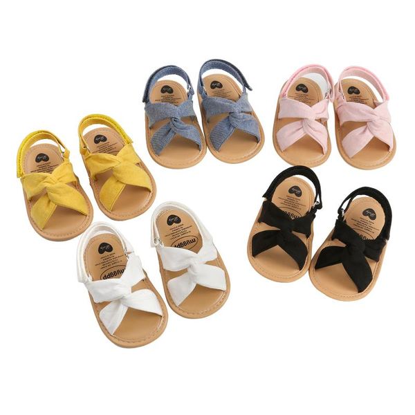 

born baby girls solid velvet sandals shoes flat non-slip sole summer infant toddler princess first walker 0-18m walkers