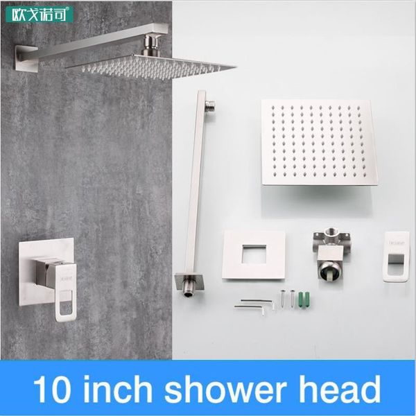 

wall mounted shower set 8 inch or 10 head 304 stainless steel bathroom sets