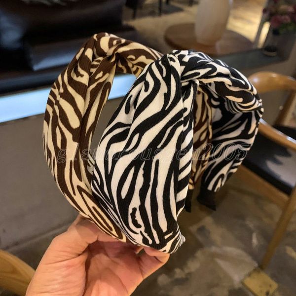 

2021 vintage chic leopard headbands cross bezel hairband women clips hair accessories headband opaska do wlosow bandeau femme diademas, Silver