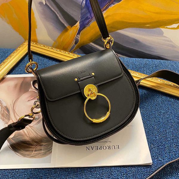 

womenbag 2021 new leather single shoulder piggy nose