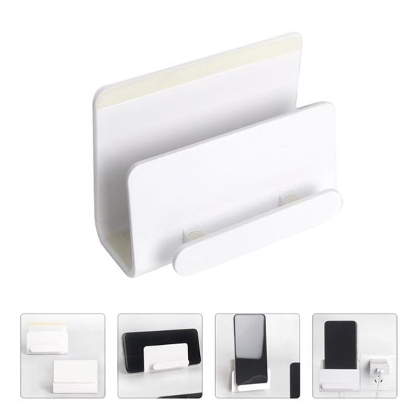 

cell phone mounts & holders 2pcs multipurpose wall-mounted supports adhesive punch free